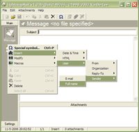 LightningMail original screenshot