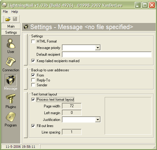 LightningMail original screenshot